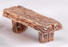 Wooden Bench Miniature Figurine