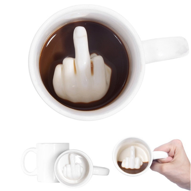 Middle Finger Ceramic Mug