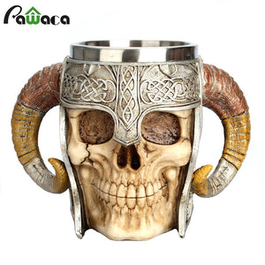 Stainless Steel Skull Mug